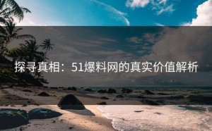 探寻真相：51爆料网的真实价值解析