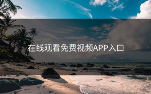 在线观看免费视频APP入口